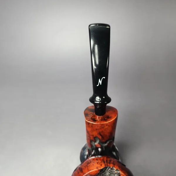 Nording Abstract Partially Rusticated Freehand Estate Briar Pipe, Unsmoked - Image 8