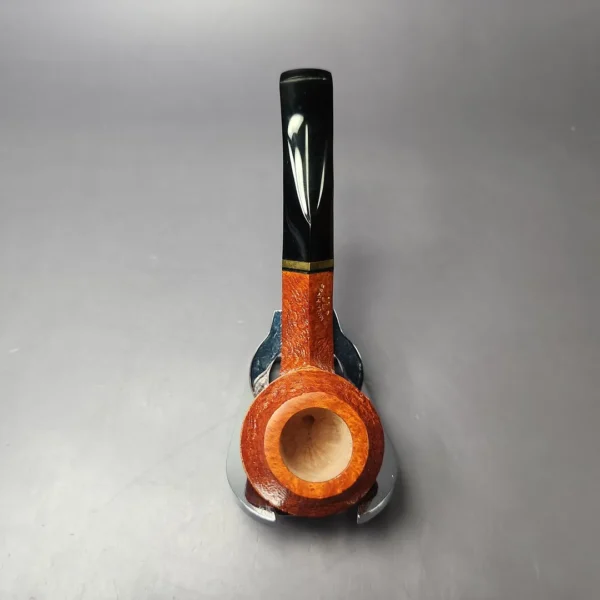 Mina Pipes Sandblasted Bent Bulldog Estate Briar Pipe, Unsmoked - Image 8