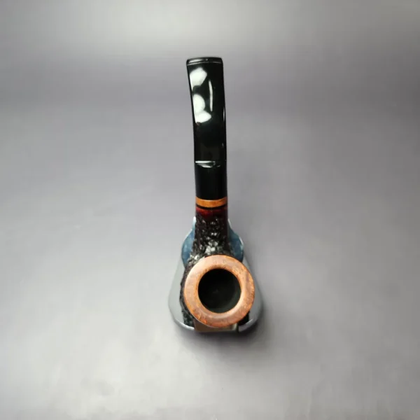 Viking Classic Rusticated Bent Brandy Estate Briar Pipe, Danish Estates - Image 8