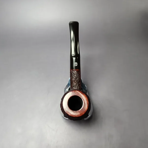 James Upshall Bark EXL Partially Rusticated Acorn Estate Briar Pipe, Unsmoked - Image 8