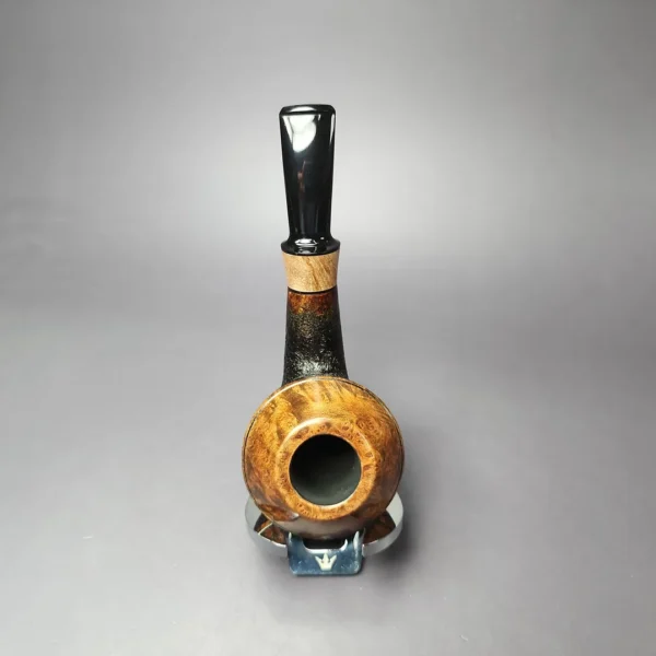 Nathan Armentrout Partially Sandblasted "Rad Davis Rhodesian" Handmade Briar Pipe, New - Image 9