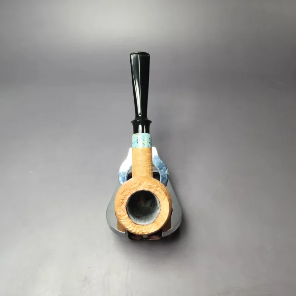 Pipe Tristan Sandblasted Apple w/ Durat Briar Pipe, New - Image 9