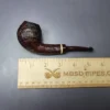 Nathan Armentrout Contrast Sandblasted Apple w/ Boxwood Handmade Briar Pipe, New - Image 9