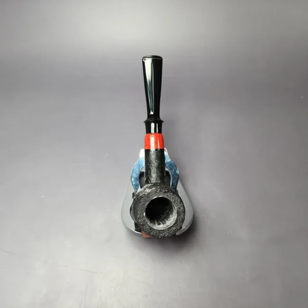 Pipe Tristan Sandblasted Billiard w/ Durat Handmade Briar Pipe, New - Image 9