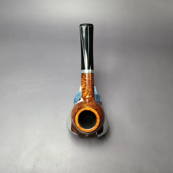 John Aylesbury 419 Smooth Apple w/ Silver Estate Briar Pipe, Unsmoked, 9mm - Image 9