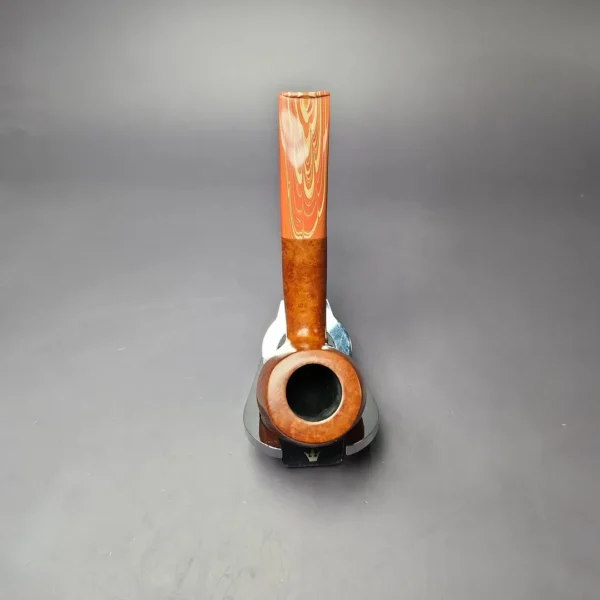 Ian Barnes Smooth Bent Billiard Estate Briar Pipe, Unsmoked - Image 9