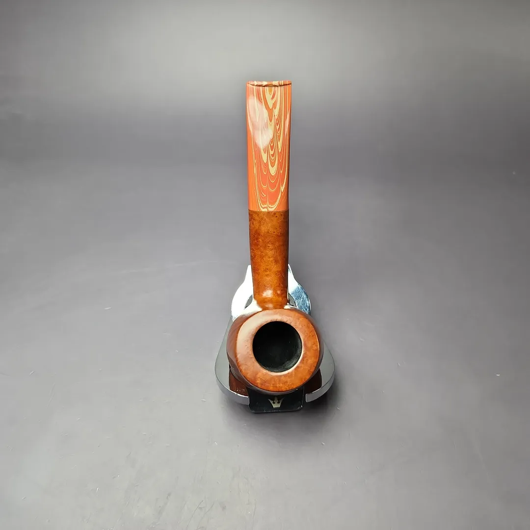 Ian Barnes Smooth Bent Billiard Estate Briar Pipe, Unsmoked - Image 9