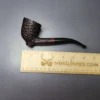 James Upshall Bark Group 6 Rusticated Footed Dublin Estate Briar Pipe, Unsmoked - Image 9