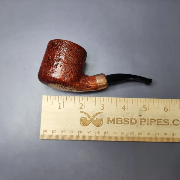 4th Generation (by Ascorti) Forza Nebbiolo 1957 Sandblasted Pot Estate Briar Pipe, Unsmoked - Image 9