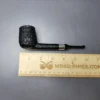 J Mouton Partially Sandblasted Lovat w/ Silver Handmade Briar Pipe, New - Image 9