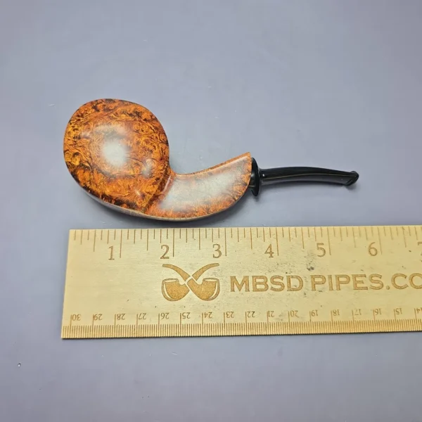 Robertson Pipes Smooth Disc Blowfish Handmade Briar Pipe, New - Image 9
