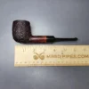 James Upshall Bark Group 5 Partially Rusticated Billiard Estate Briar Pipe, Unsmoked - Image 9