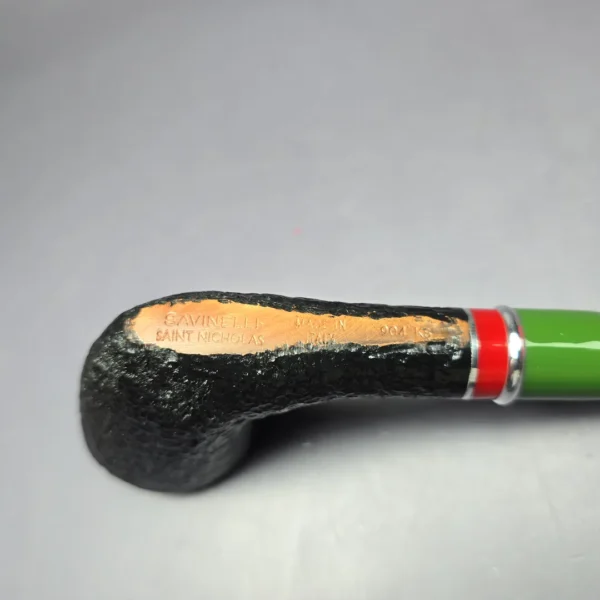 Savinelli 2025 Saint Nicholas 904 KS Rusticated Dublin Briar Pipe, 6mm, New - Image 9