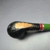 Savinelli 2025 Saint Nicholas 602 KS Rusticated Bent Billiard Briar Pipe, 6mm, New - Image 9