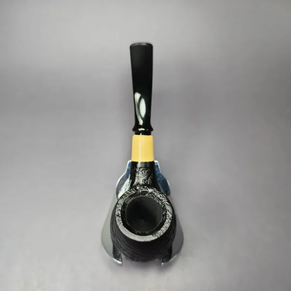 MBSD Briars by Piero Vitale Sandblasted Brandy w/ Boxwood Briar Pipe, New - Image 9