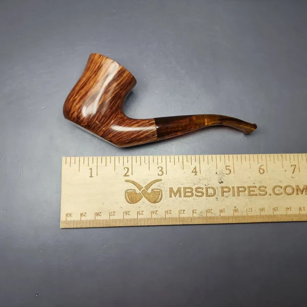 BST (Todd Bannard) Smooth Bent Billiard Sitter Estate Briar Pipe, Canadian Estates - Image 9