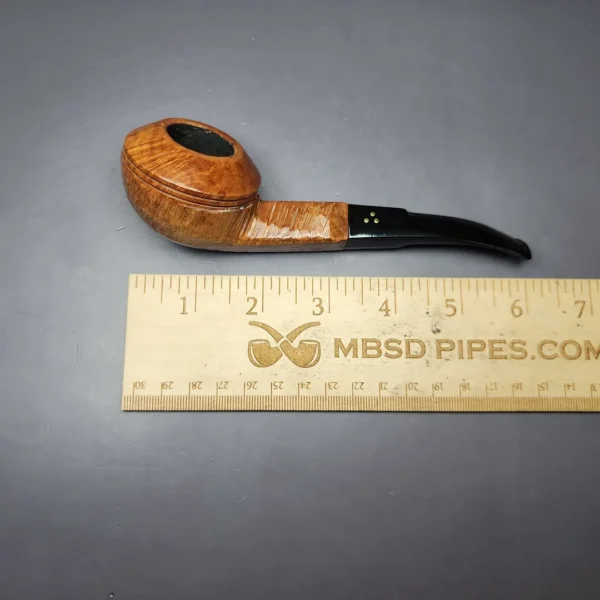 Brigham Canadian Era 3 Dot Sandblasted Bulldog Estate Briar Pipe, Canadian Estates - Image 9