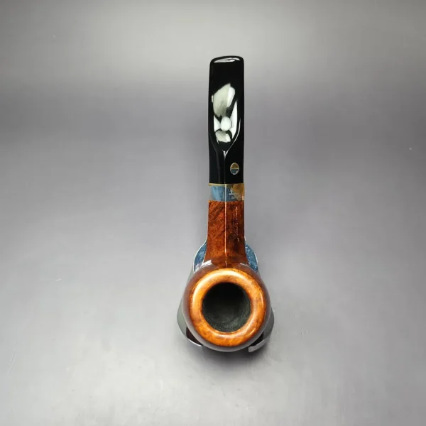 Aldo Velani Ultima Smooth Diamond Shank Billiard Estate Briar Pipe, Italian Estates - Image 9