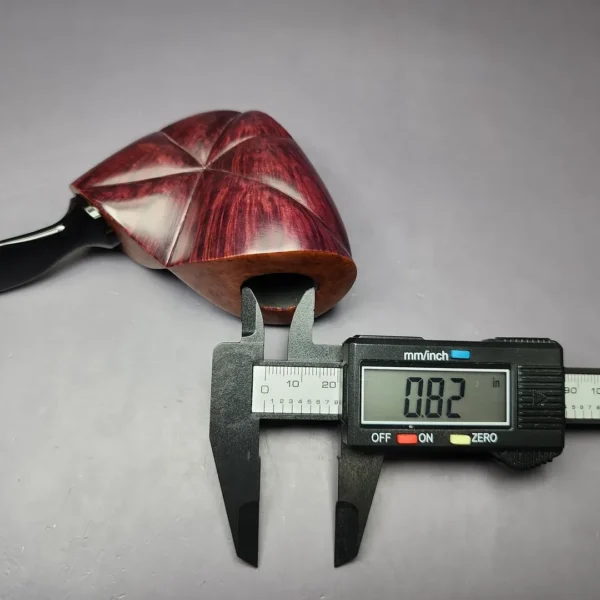 Manfred Hortig 2021 Smooth Cubist Freehand Estate Briar Pipe, Unsmoked, 9mm - Image 9