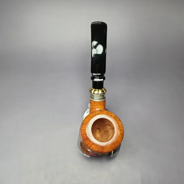 Don Carlos Melos 3 Note Smooth Pot Estate Briar Pipe, Unsmoked - Image 9