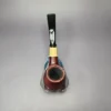 MBSD Briars by Piero Vitale Sandblasted Brandy w/ Boxwood Briar Pipe, New - Image 9