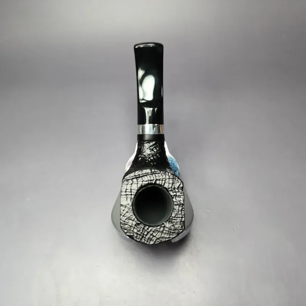 Morgan BlackJack 31 Sandblasted Panel Horn Briar Pipe, New - Image 9