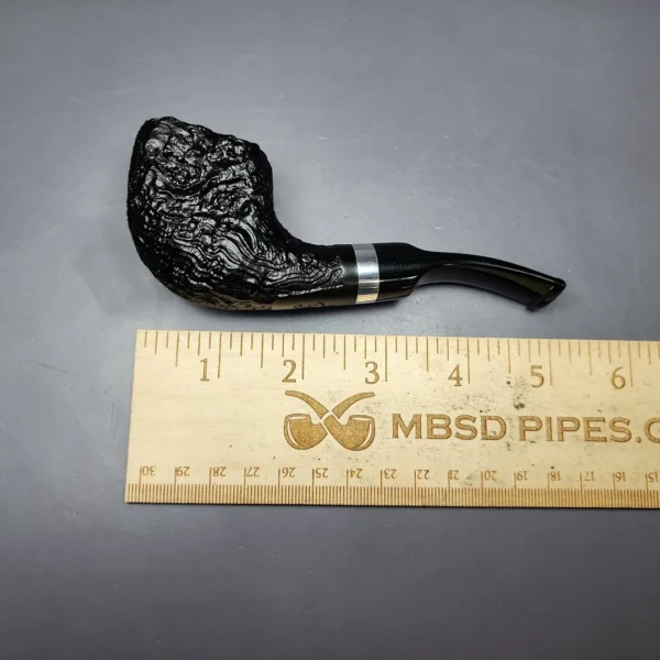 Morgan BlackJack 31 Sandblasted Panel Horn Briar Pipe, New - Image 9