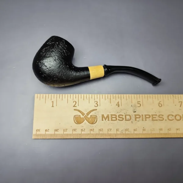 MBSD Briars by Piero Vitale Sandblasted Brandy w/ Boxwood Briar Pipe, New - Image 9