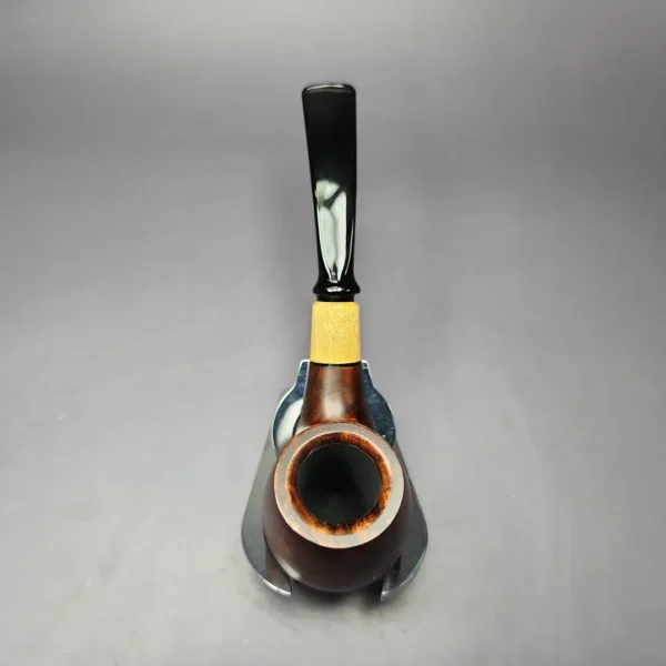 MBSD Briars by Piero Vitale Smooth Brandy w/ Boxwood Briar Pipe, New - Image 9
