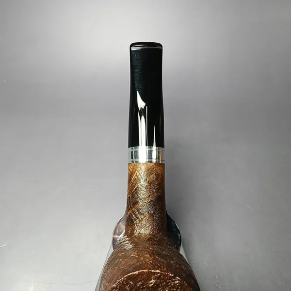 Chacom Maigret 1201 Sandblasted Large Billiard Estate Briar Pipe, Unsmoked - Image 9