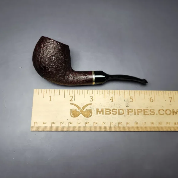 Vauen 5205 Sandblasted Apple w/ Brass Estate Briar Pipe, Unsmoked, 9mm - Image 9