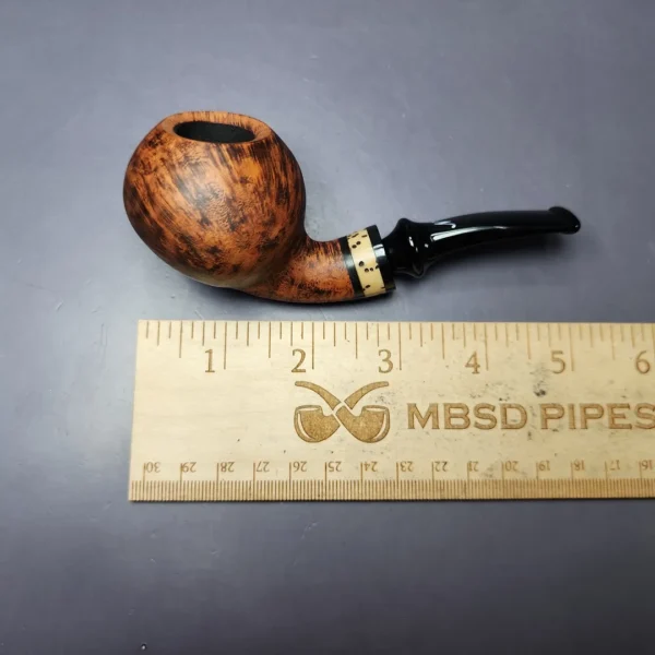 Nording Nose Warmer Smooth Apple w/ Tagua Nut Estate Briar Pipe, Unsmoked - Image 9