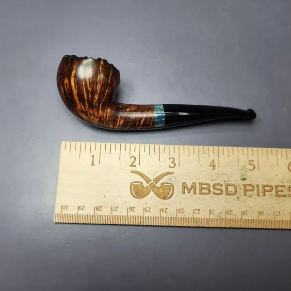 Sean Reum Smooth Acorn w/ Ebonite Handmade Briar Pipe, New - Image 8
