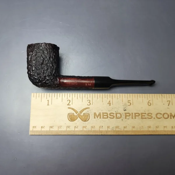 James Upshall Bark Group 5 Rusticated Dublin Estate Briar Pipe, Unsmoked - Image 9