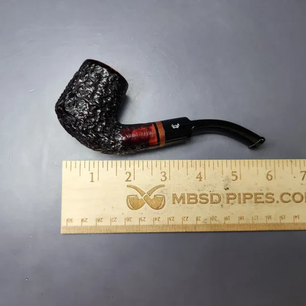Viking Classic Rusticated Bent Brandy Estate Briar Pipe, Danish Estates - Image 9