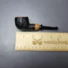 Nathan Armentrout Partially Sandblasted Nosewarmer Pot Handmade Briar Pipe, New - Image 9