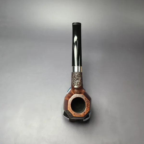 Ferndown Bark *** Partially Rusticated Brandy Estate Briar Pipe, English Estates - Image 9