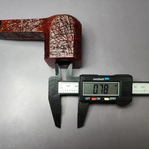 Ashton Pebble Grain LX Sandblasted Panel Billiard Estate Briar Pipe, Unsmoked - Image 10