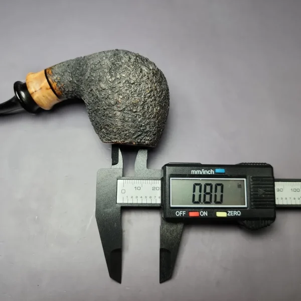 Elena Doroshenko Rusticated Brandy w/ Masur Birch Estate Briar Pipe, Other Estates - Image 10