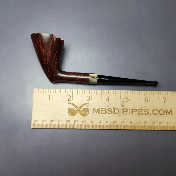 Bruno Nuttens Hand Made Grade AA Twiggy w/ Horn Estate Briar Pipe, Unsmoked - Image 10