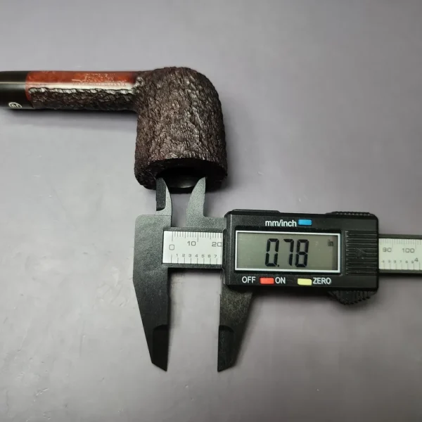 James Upshall Bark Group 5 Rusticated Dublin Estate Briar Pipe, Unsmoked - Image 10
