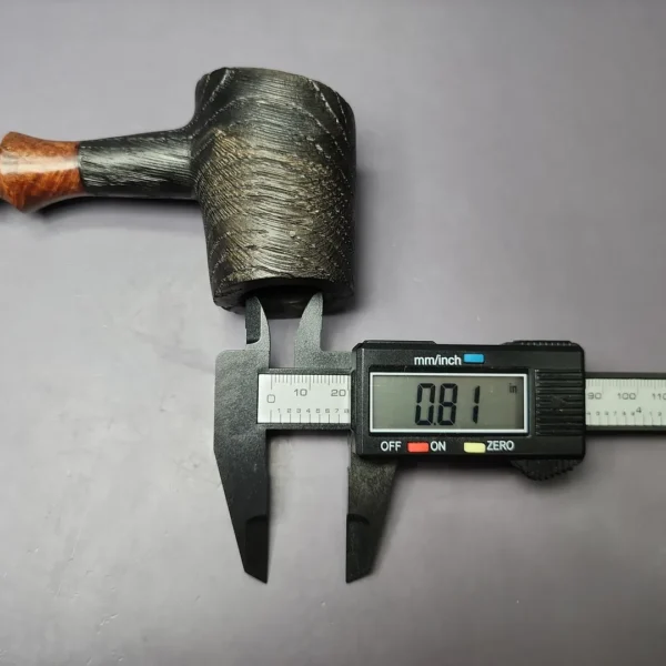 Davorin Denovic Sandblasted Morta Poker w/ Briar Mount Estate Briar Pipe, Other Estates - Image 10