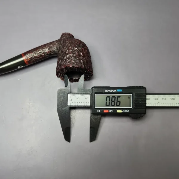 James Upshall Bark Group 6 Rusticated Footed Dublin Estate Briar Pipe, Unsmoked - Image 10