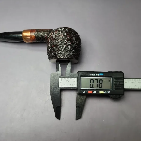 4th Generation (by Ascorti) Forza Grappa 1931 Rusticated Pot Estate Briar Pipe, Unsmoked - Image 10