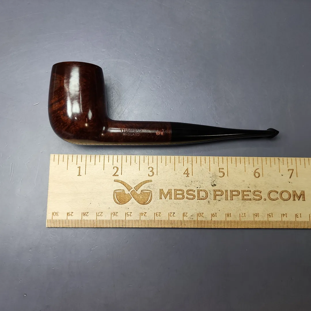 James Upshall Tilshead Group 6 Smooth Large Billiard Estate Briar Pipe, Unsmoked - Image 10