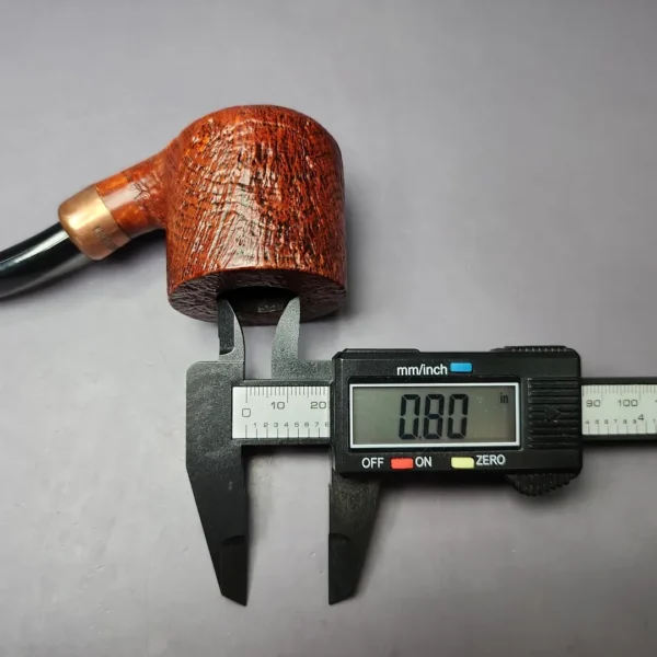 4th Generation (by Ascorti) Forza Nebbiolo 1957 Sandblasted Pot Estate Briar Pipe, Unsmoked - Image 10