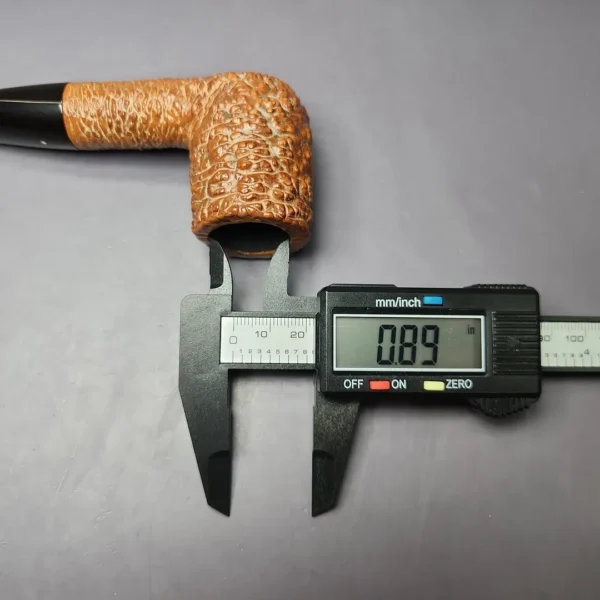 Savinelli Puto Oro Corallo 101 Rusticated Billiard Estate Briar Pipe, Italian Estates - Image 10