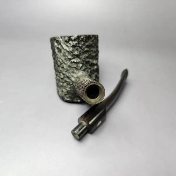 James Upshall Bark Group 6 Partially Rusticated Cherrywood Estate Briar Pipe, Unsmoked - Image 10