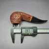 Ser Jacopo Maxima Sandblasted Diamond Shank Apple Estate Briar Pipe, Italian Estates - Image 10
