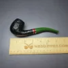 Savinelli 2025 Saint Nicholas 602 KS Rusticated Bent Billiard Briar Pipe, 6mm, New - Image 10